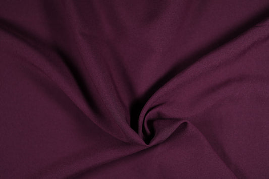 Bordeauxfarbener Polyester Panama Stoff – zarte Nuance