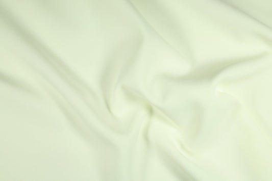 Sanft cremefarbener Polyester Panama Stoff – ideal für helle Wohnideen und Dekoration