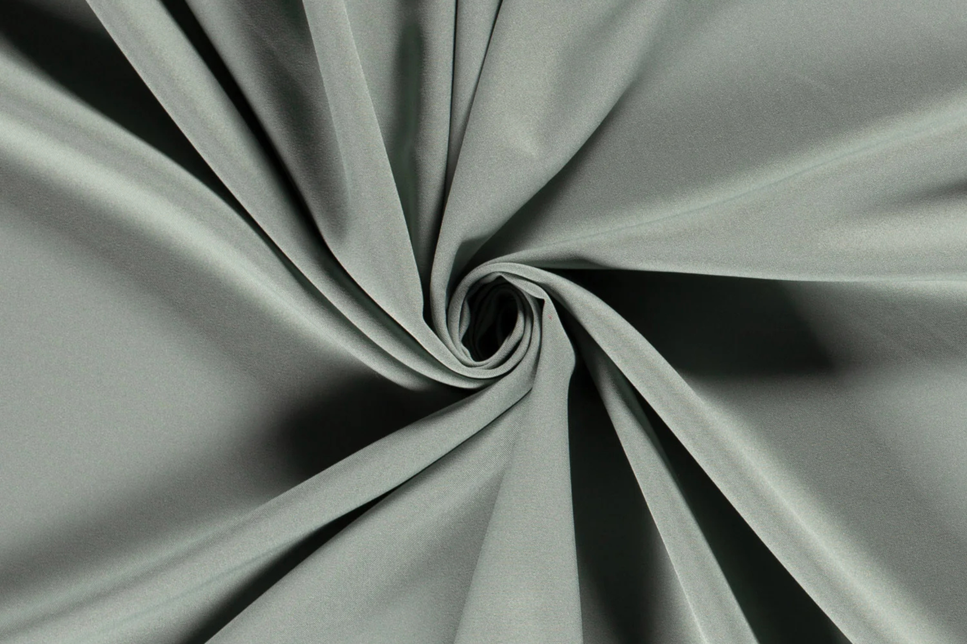 Polyester Stoff graugrün Meterware nicht elastisch für Bekleidung Stoffeya