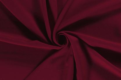 Meterware Polyester Stoff dunkelrot Uni klassisch elegant
