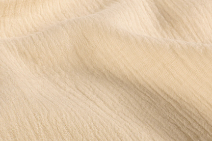 Musselin Stoff beige für Babykleidung und Sommermode