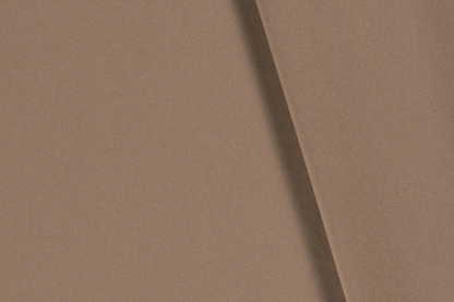 Meterware Polyester Stoff taupe braun Uni klassisch elegant