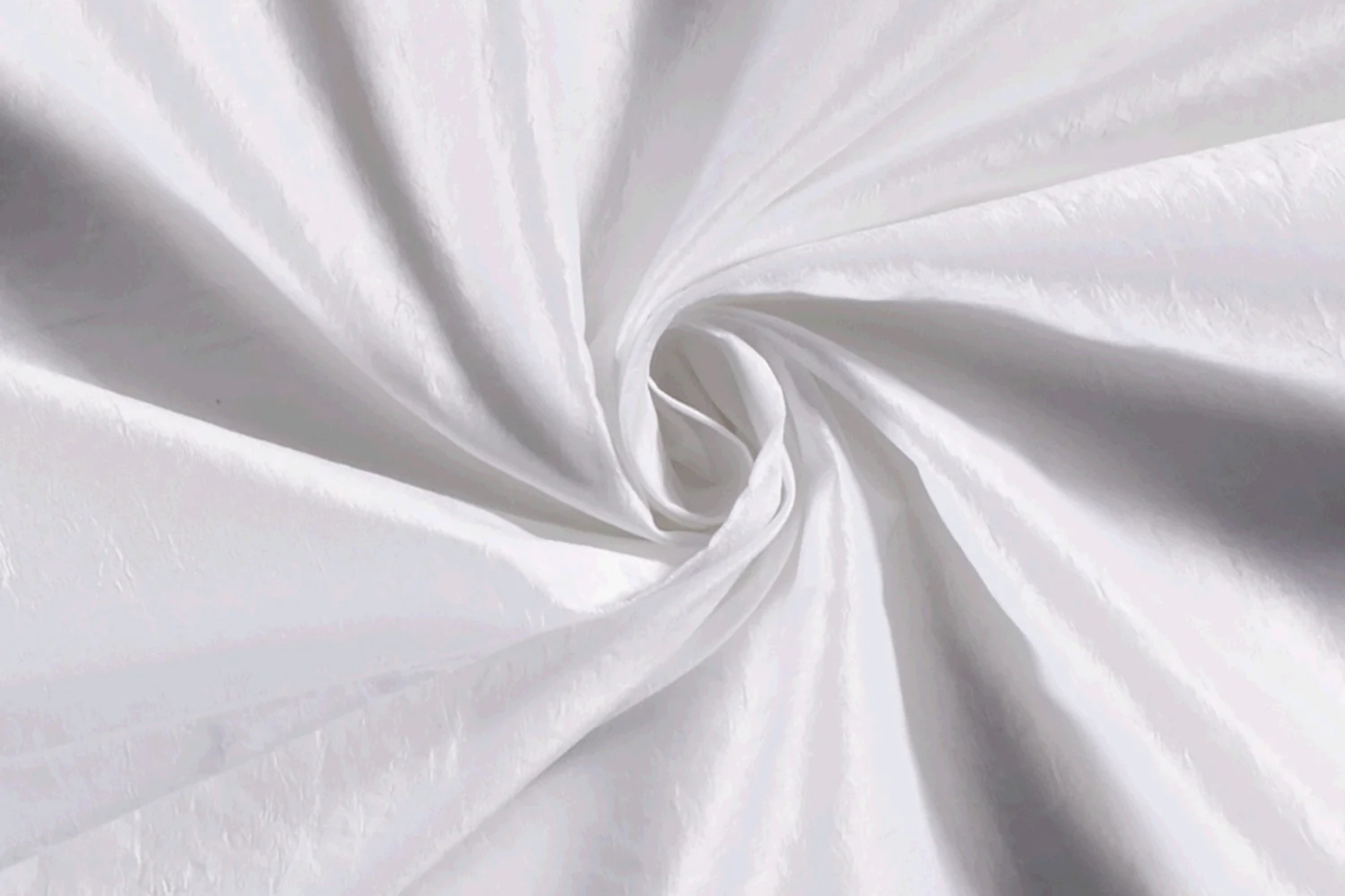 Taft Stoff weiß Uni glatt leicht glänzend Taffeta Stoffeya