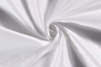 Taft Stoff weiß Uni glatt leicht glänzend Taffeta Stoffeya