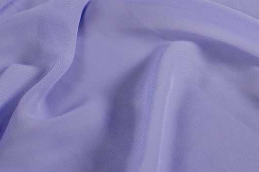 Chiffon Stoff Flieder – Halbtransparenter Uni Stoff