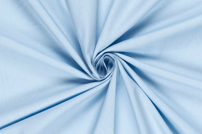 Fahnentuch Stoff babyblau Baumwolle glatt Uni Stoffeya