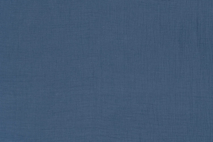 Oeko-Tex zertifizierter Musselin Stoff in Indigoblau