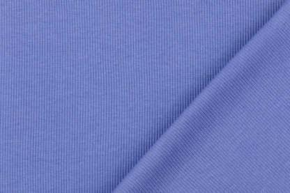Rippstrick Bündchenstoff Blau – elastische Struktur und hochwertige Qualität
