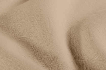 Moderner Leinenlook Stoff in natürlichem Beige