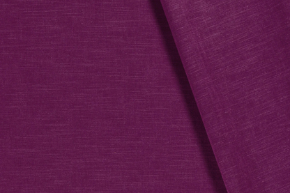 Detail Leinen Stoff Magenta – typische Leinenstruktur
