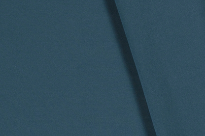 Detailaufnahme Polyester Stoff petrol Uni feine Struktur matt