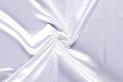Weißer Uni Satin Stoff elegant für Brautmode