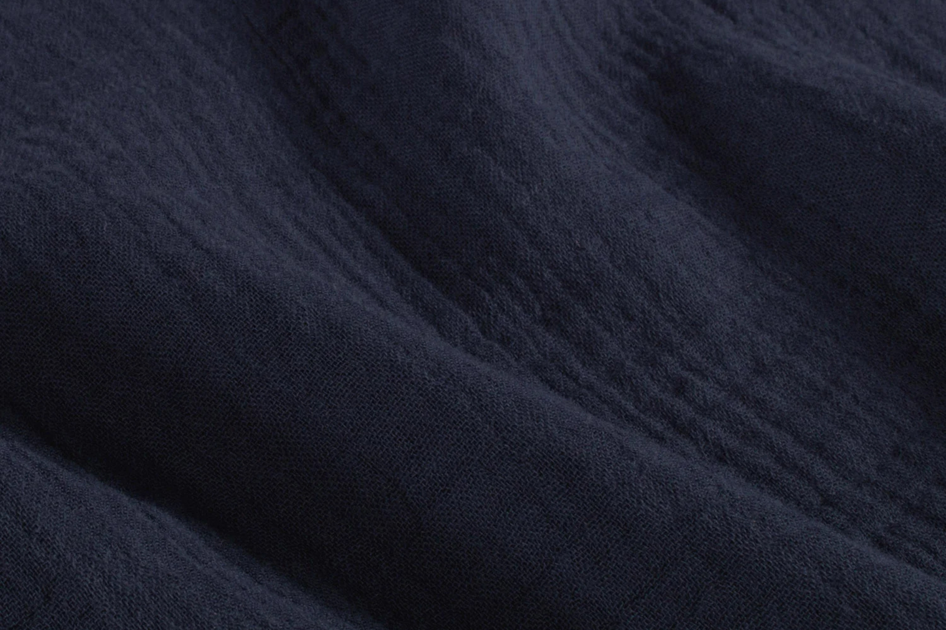 Marineblauer Musselin Stoff aus 100% Baumwolle
