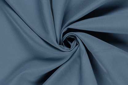 Polyester Stoff stahlblau Meterware nicht elastisch für Bekleidung Stoffeya