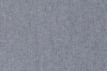 Marineblauer Chiffon Stoff mit Chambré Melange Struktur aus Leinen und Baumwolle
