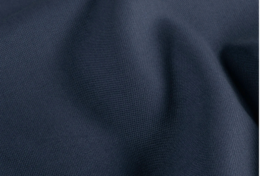 Marineblauer Canvas Stoff in Uni Optik