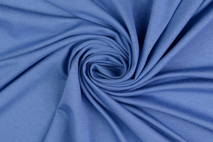 Viskose Jersey Stoff Himmelblau – Weich, Elastisch & Fließend