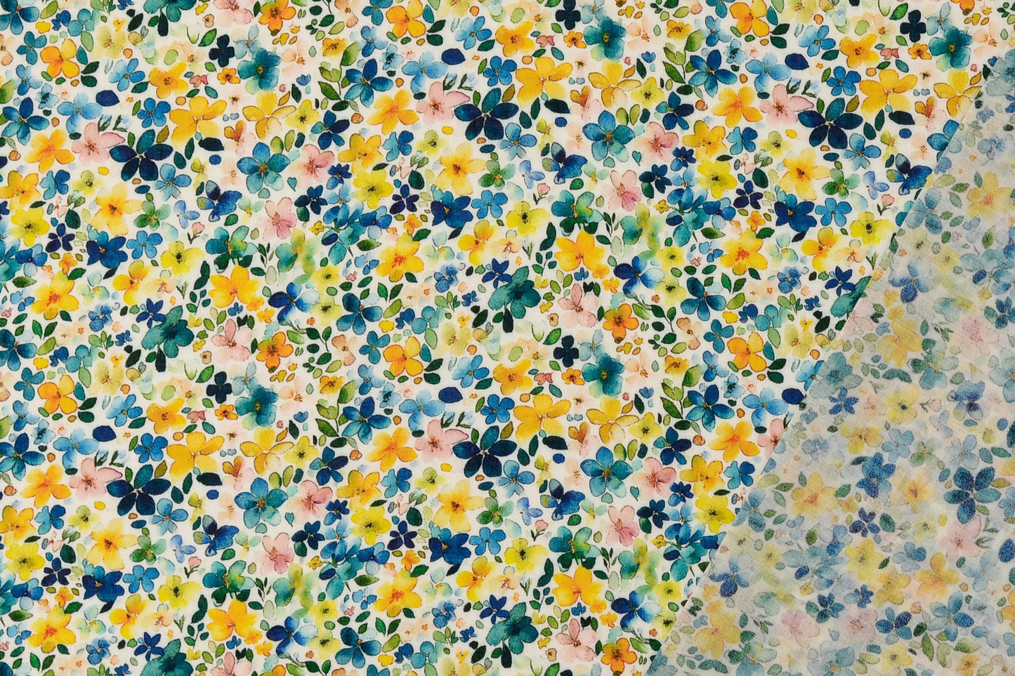 Voile Stoff Blumen Meterware aus 100 Prozent Baumwolle für Kleidung und Dekoration