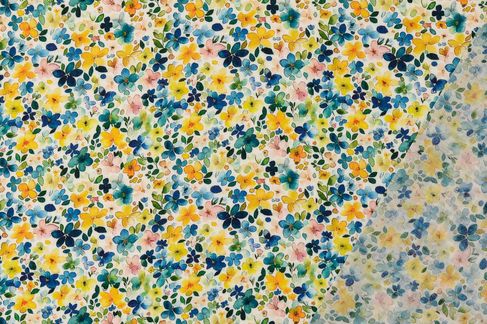 Voile Stoff Blumen Meterware aus 100 Prozent Baumwolle für Kleidung und Dekoration