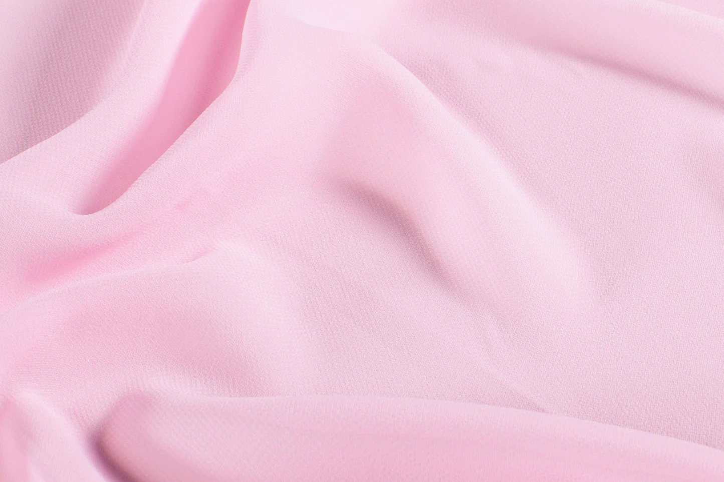 Rosa Chiffon Stoff halbtransparent in Uni Optik