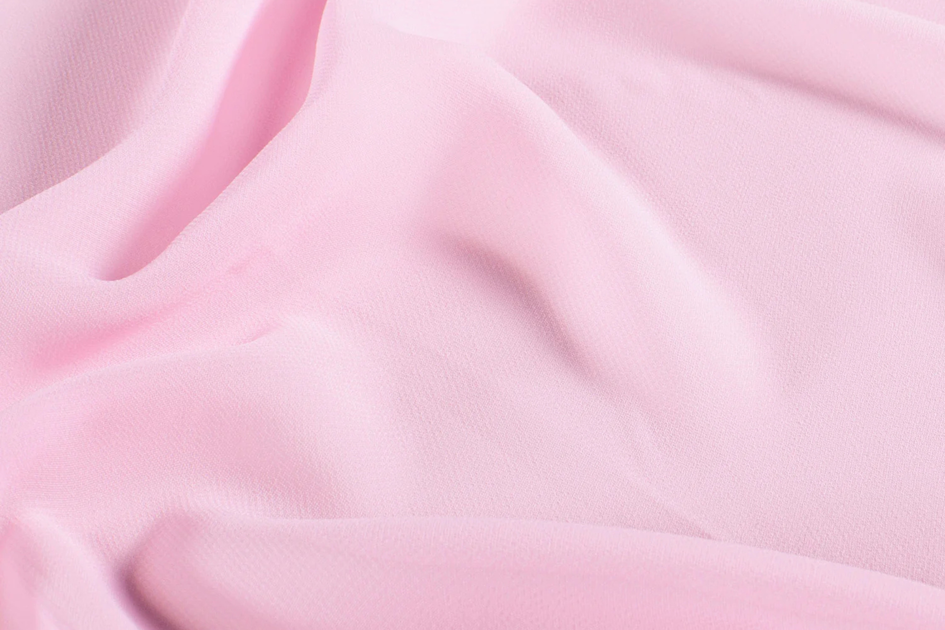 Rosa Chiffon Stoff halbtransparent in Uni Optik