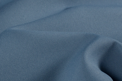 Stahlblauer Uni Stoff aus Polyester mit matter Oberfläche Stoffeya