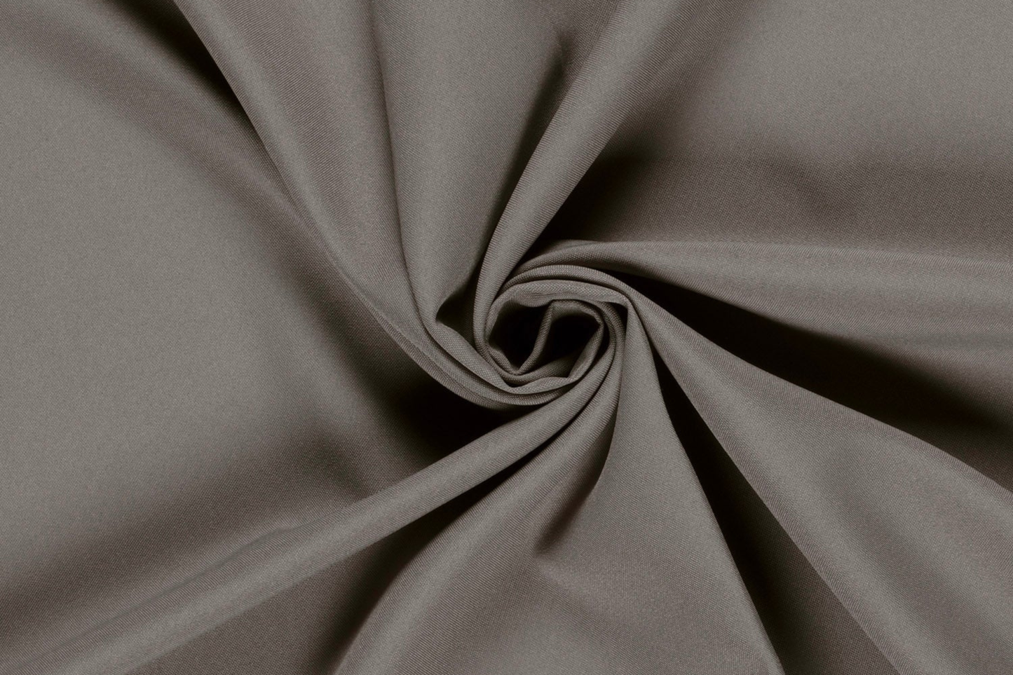 Graubrauner Polyester Stoff Uni glatt matte Oberfläche Burlington Qualität