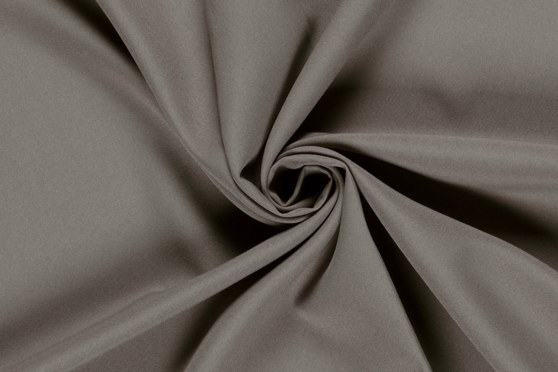 Graubrauner Polyester Stoff Uni glatt matte Oberfläche Burlington Qualität