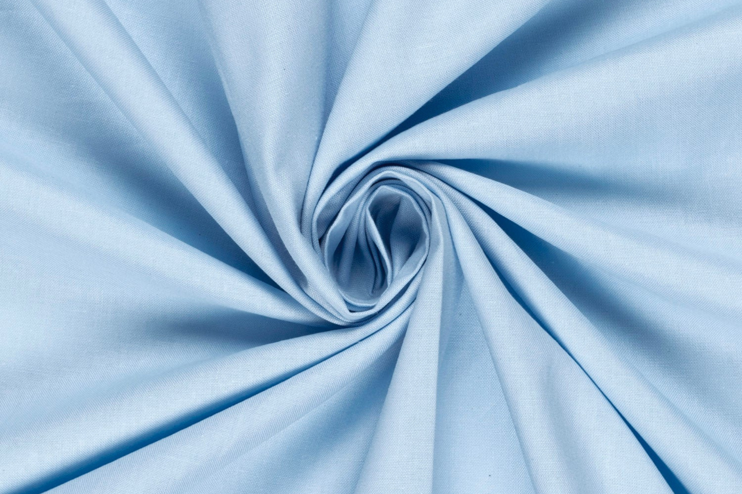 Babyblauer Uni Stoff aus Baumwolle für Kleidung