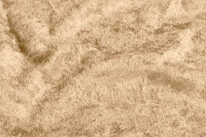 Glänzender Velours Stoff beige elastisch hochwertig