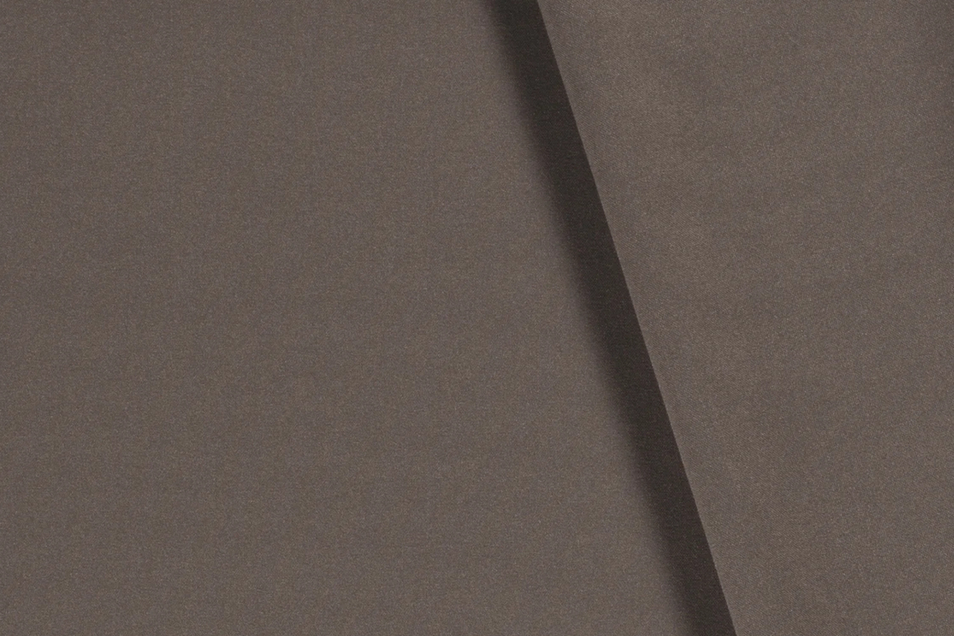 Graubrauner Uni Stoff aus Polyester mit matter Oberfläche Stoffeya