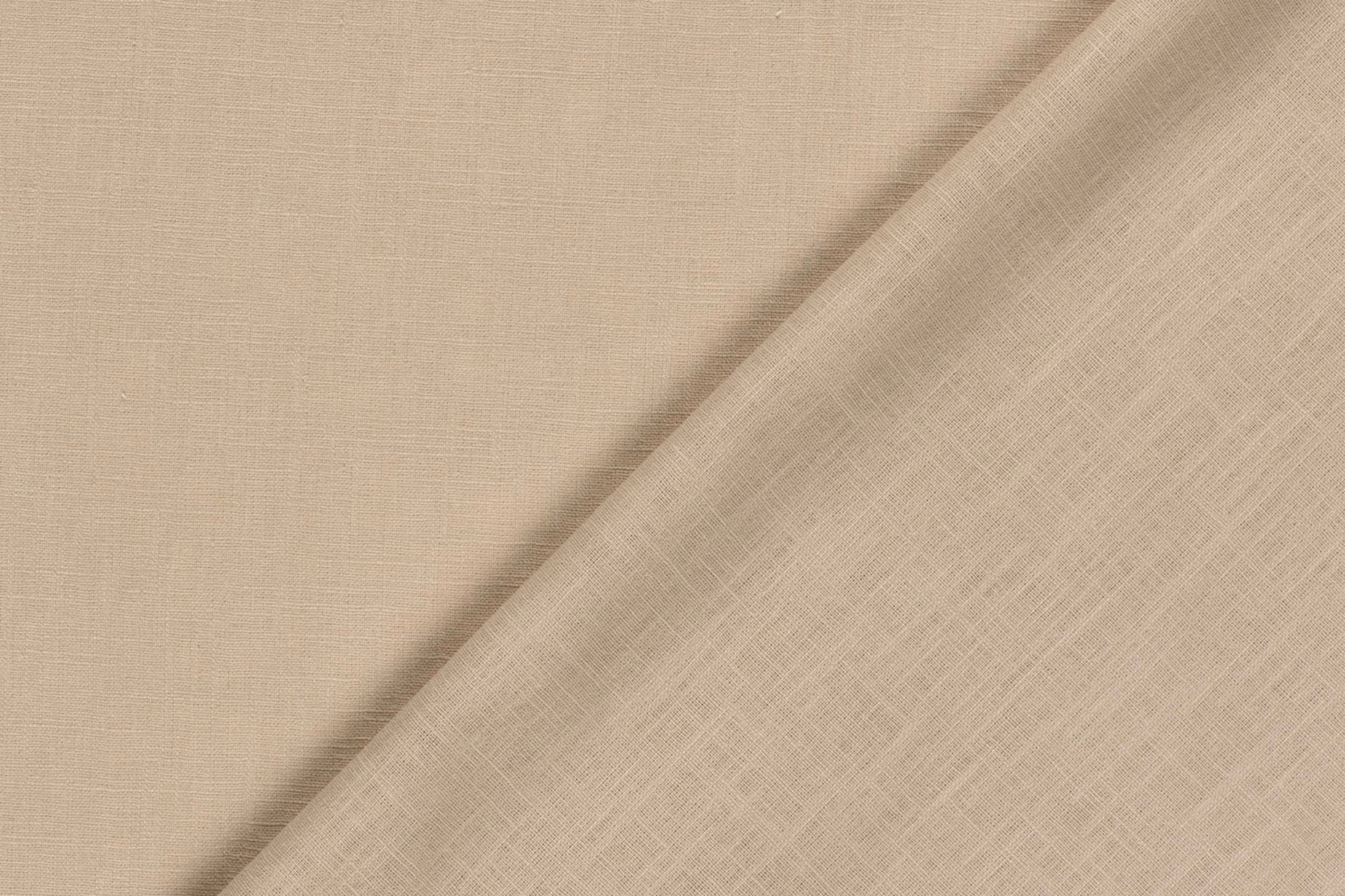Hochwertiger Leinen Mischgewebe Stoff in Beige