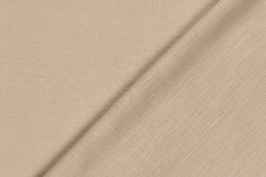 Hochwertiger Leinen Mischgewebe Stoff in Beige