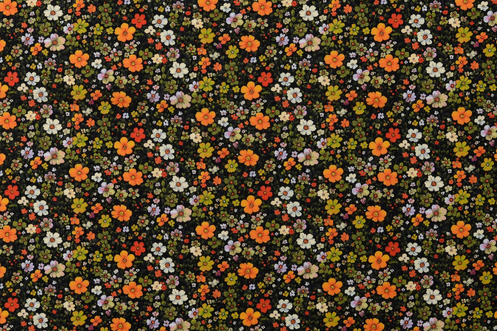 Voile Stoff Blumenmuster Meterware aus 100 Prozent Baumwolle für Kleidung und Deko