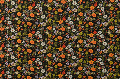 Voile Stoff Blumenmuster Meterware aus 100 Prozent Baumwolle für Kleidung und Deko