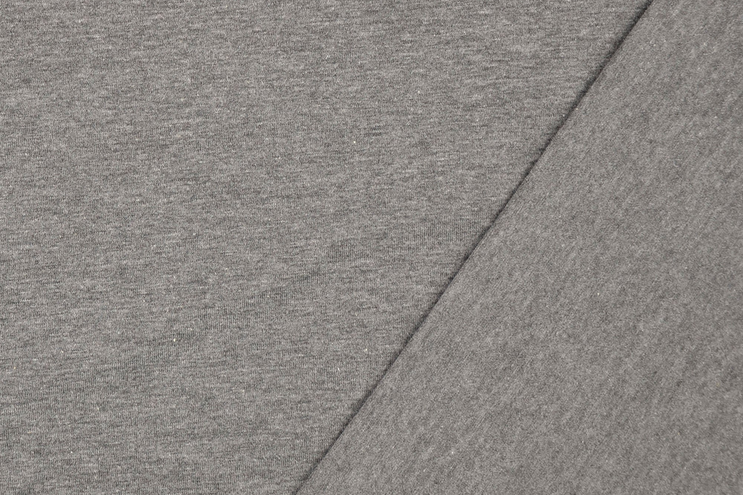 Baumwolljersey Grau meliert Meterware – elastischer Jersey Stoff