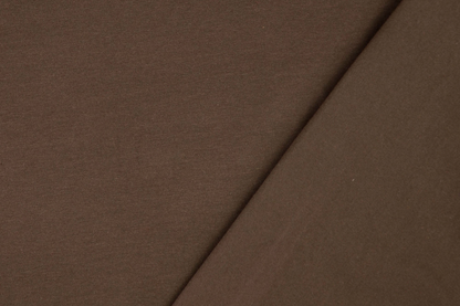 Baumwolljersey Dunkelbraun – Elastischer Jersey Stoff für Kleidung & Basics | Stoffeya