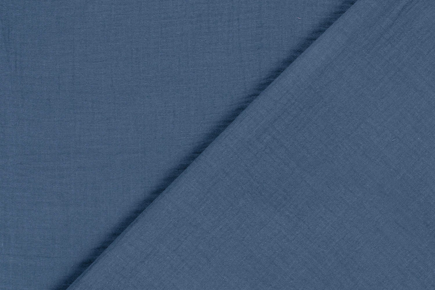 Luftiger Musselin Stoff in Indigoblau für Kleidung und Babyartikel