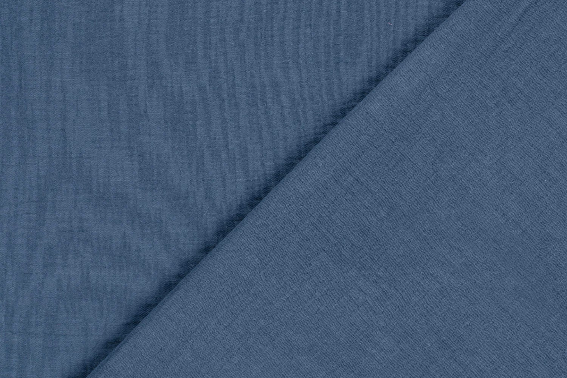 Luftiger Musselin Stoff in Indigoblau für Kleidung und Babyartikel