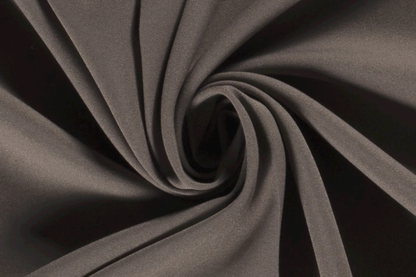 Uni Polyesterstoff in graubraun mit mattem Finish Burlington Stoffeya