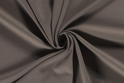 Taupefarbener Polyester Stoff Uni glatt matt hochwertige Burlington Qualität
