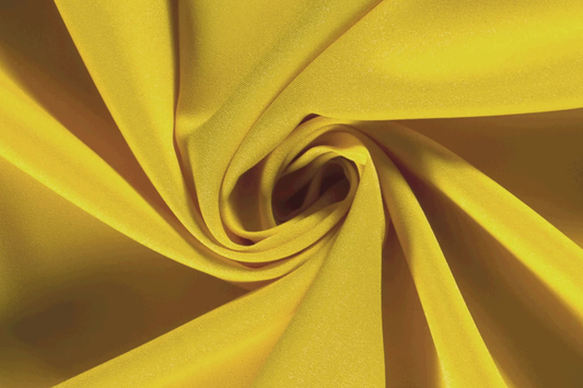 Gelber Panama Stoff gefaltet – formstabiler Polyester Stoff