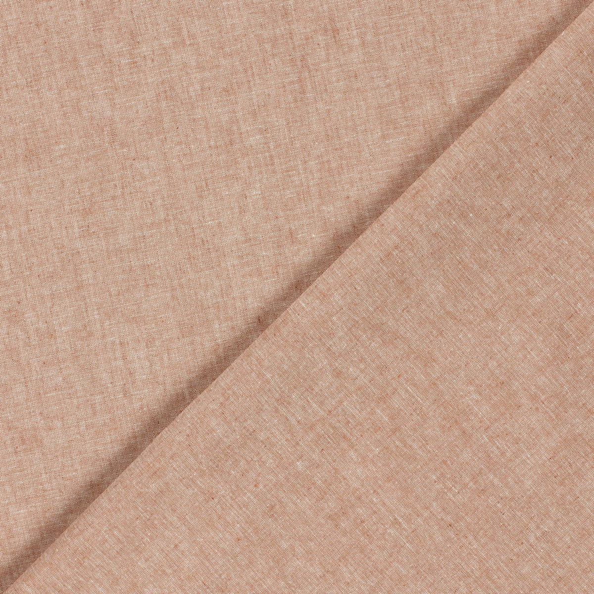 Leinen Stoff Chambré Ziegelrot – Leicht & Elegant