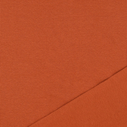 Bündchenstoff Ziegelrot – Elastischer Rippstrick Bündchen für Kleidung & Abschlüsse