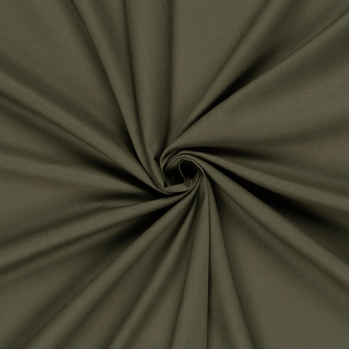Fahnentuch Stoff Khaki-Grün – Leichter Baumwollstoff Uni für Deko & Bekleidung