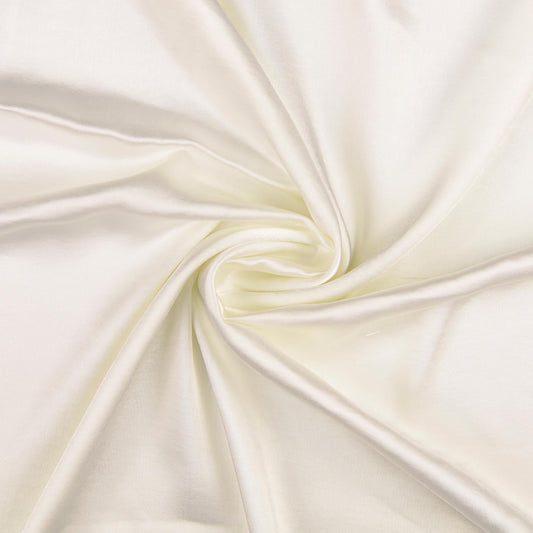 Satin Stoff Weiß elastisch