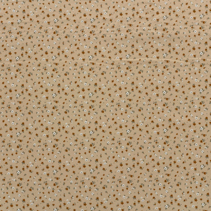 Baumwolljersey Blumen Beige