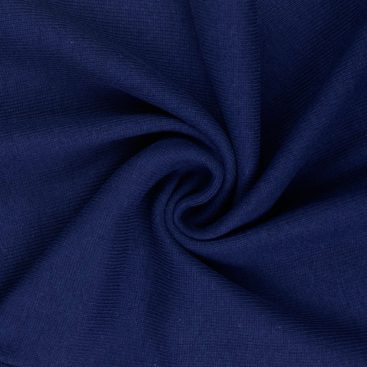 Bündchenstoff Marine – Elastischer Rippstrick