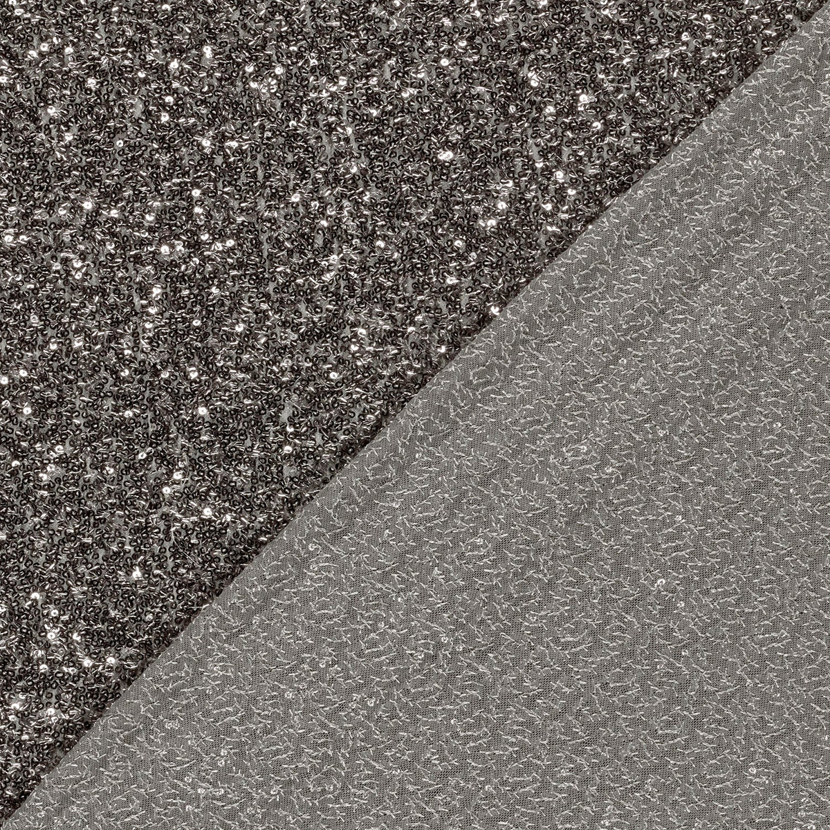 Paillettenstoff Mesh Grau – Struktur