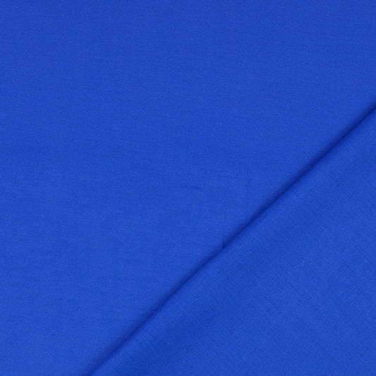 Kräftig blauer Baumwollstoff Uni